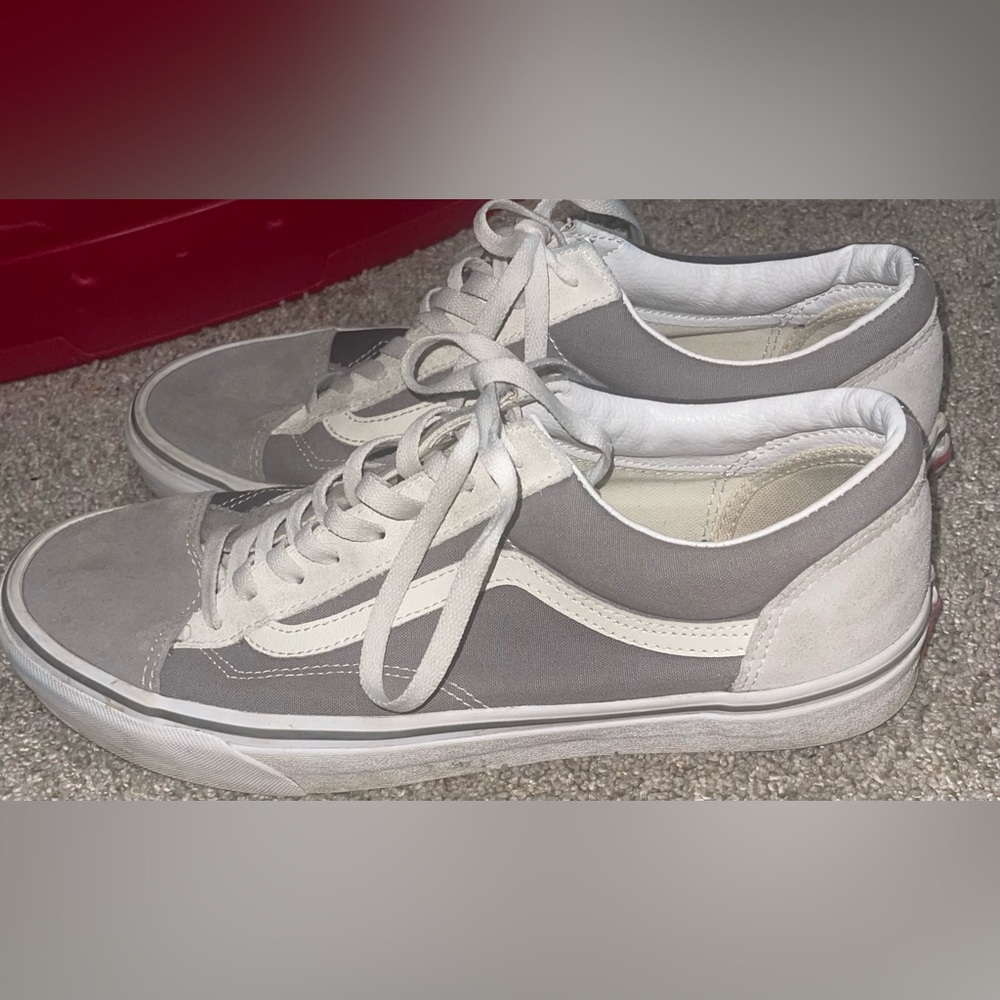 Vans Men’s 12 shoe suede canvas gray Old Skool drizzle - Picture 4 of 9
